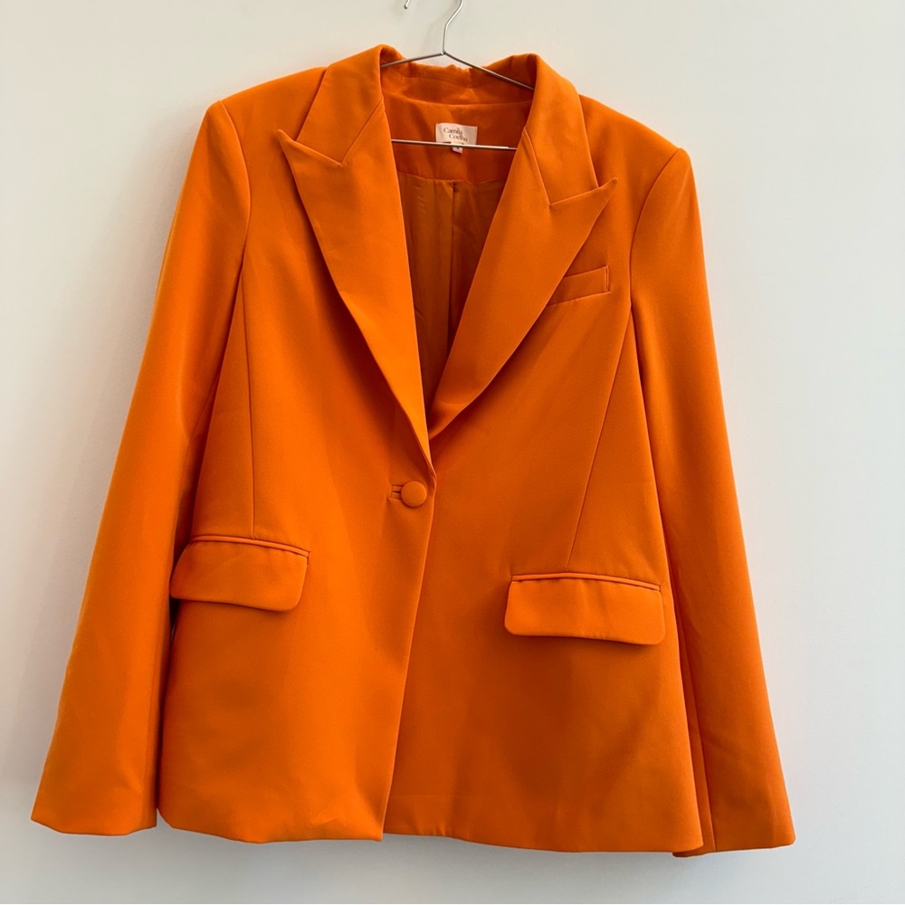 Camila Coelho Orange Blazer